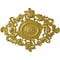 Ekena Millwork Katheryn Ceiling Medallion, Hand-Painted Rich Gold, 22 1/2"W x 30 3/8"H x 1 1/2"P CM30KTRGS - alternate 1